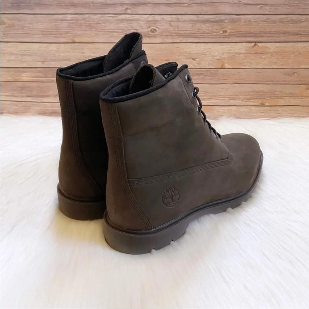 Timberland Men’s Classic 6 Inch Waterproof Brown Boots - Picture 4 of 7